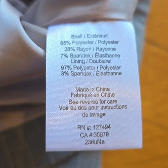 Heartloom, Light Gray Pinstripe Vest, EUC, Women's L - Picture 12 of 13